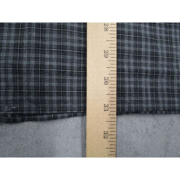 J.Crew Secret Wash Shirt Mens XL Classic Grey Plaid Button Down CO874 Oarsman - Picture 10 of 13